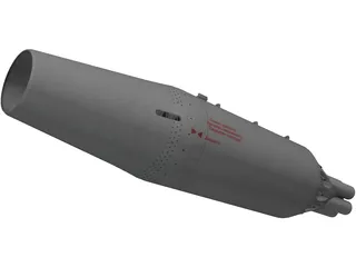 UB-16-M57-UMP Rocket Pod 3D Model preview