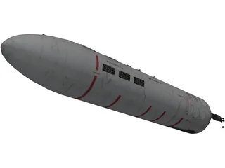 GUV-8700 GPU Gunpod 3D Model preview