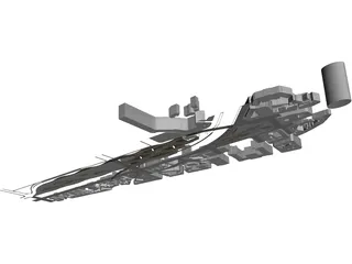 Bridge Building 3D Model preview