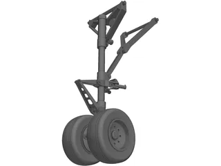 Landing Gear Nose 3D Model preview