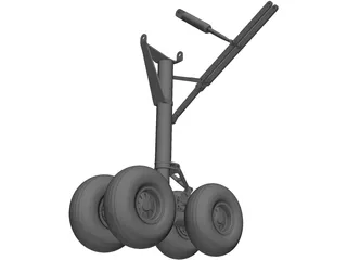 Landing Gear Nose TriStar 3D Model preview