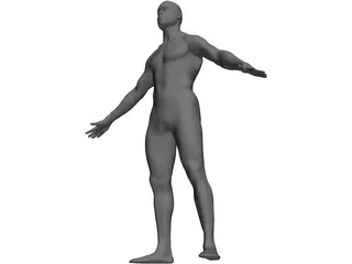 Man Body International 3D Model preview