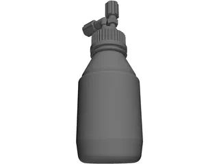 GL45 Media Bottle 3D Model preview
