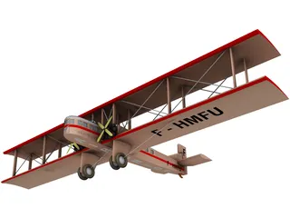 Farman F.60 Goliath 3D Model preview