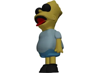 Simpsons Bart 3D Model preview