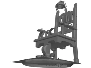 Electric Chair 3D Model preview