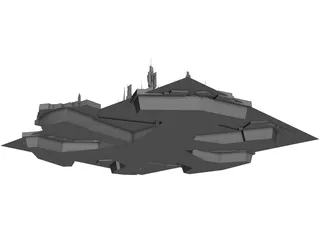 Stargate Atlantis City 3D Model preview