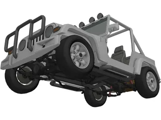 Jeep Cabrio 4x4 (2004) 3D Model preview