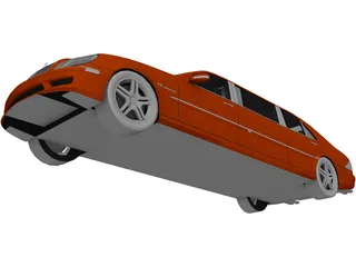 Mercedes-Benz S-class Limousine 3D Model preview
