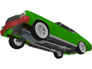 Chevrolet Chevelle (1980) 3D Model preview