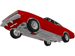 Dodge Charger (1968) 3D Model preview