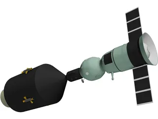 Apollo-Soyuz 3D Model preview