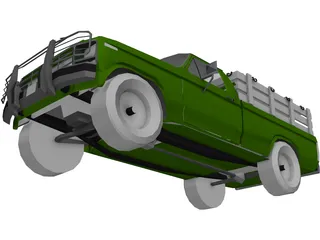 Ford F-100 (1980) 3D Model preview