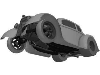Ford Hot Rod (1930) 3D Model preview