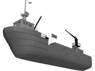 SeaWolf D3C 3D Model preview