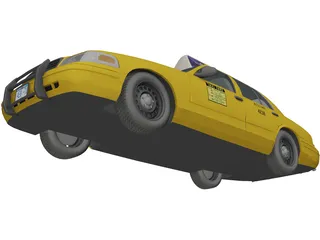 Ford Crown Victoria New York Taxi 3D Model preview