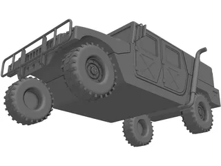Hummer M242 HMMWV 3D Model preview