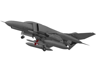 F-4E Phantom 3D Model preview