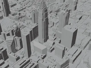 Charlotte City, NC, USA (2024) 3D Model preview