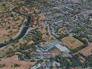 Christchurch City, New Zealand (2024) 3D Model preview