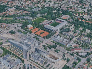 Dijon City, France (2023) 3D Model preview