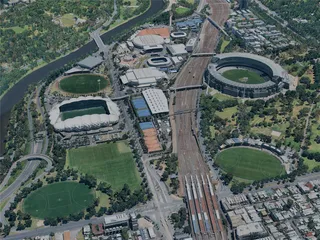 Melbourne City, Australia (2023) 3D Model preview
