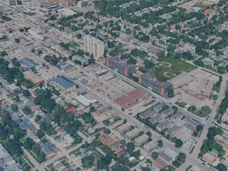 Winnipeg City, Canada (2024) 3D Model preview