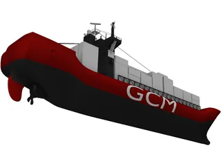 Cargo Ship 3D Model preview