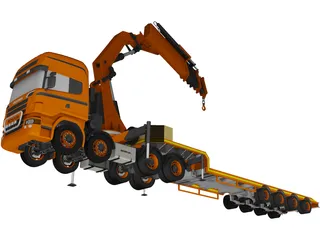 Scania Truck 3D Model preview