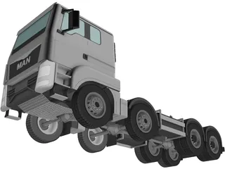 Man 8x4 Hookloader 3D Model preview