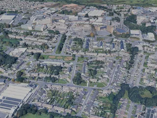 Galway City, Ireland (2024) 3D Model preview