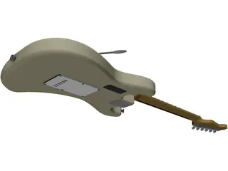 Fender YJM Nylon Stratocaster (1996) 3D Model preview