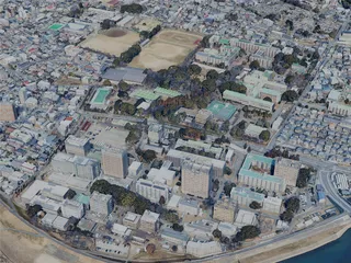 Kumamoto City, Japan (2025) 3D Model preview