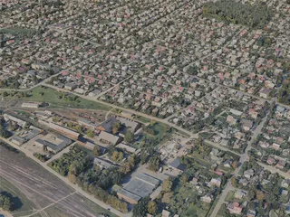 Panevezys City, Lithuania (2023) 3D Model preview
