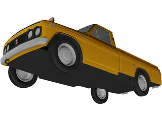 Toyota Hilux (1968) 3D Model preview