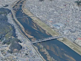 Fukuyama City, Japan (2025) 3D Model preview