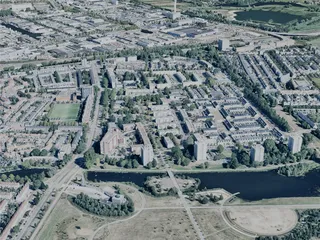 Haarlem City, Netherlands (2024) 3D Model preview