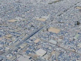 Himeji City, Japan (2025) 3D Model preview