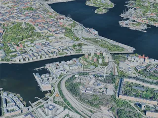 Stockholm City, Sweden (2024) 3D Model preview
