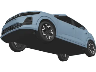 Dacia Sandero (2026) 3D Model preview