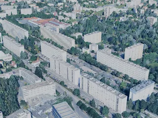 Saint-Etienne City, France (2025) 3D Model preview