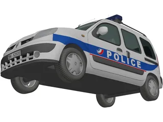 Renault Kangoo Police 3D Model preview