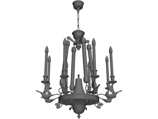 Chandelier 3D Model preview