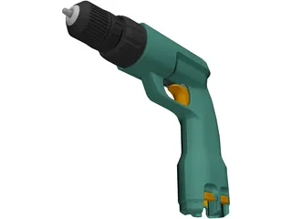 Cordless Drill 3D Model preview