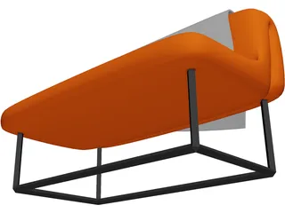 Sofa Bed 3D Model preview