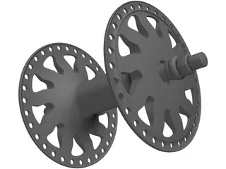 Hub Bike 3D Model preview
