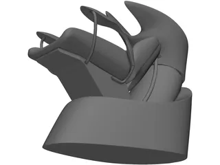 Lavatesta Hair Chair 3D Model preview