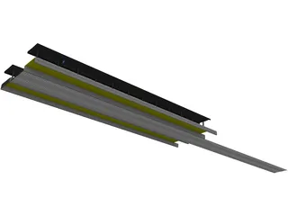 Railway Platform 3D Model preview