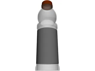Bottle Plastic 3D Model preview