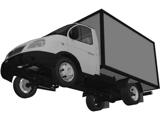 Gaz 3302-14 Gazel 3D Model preview